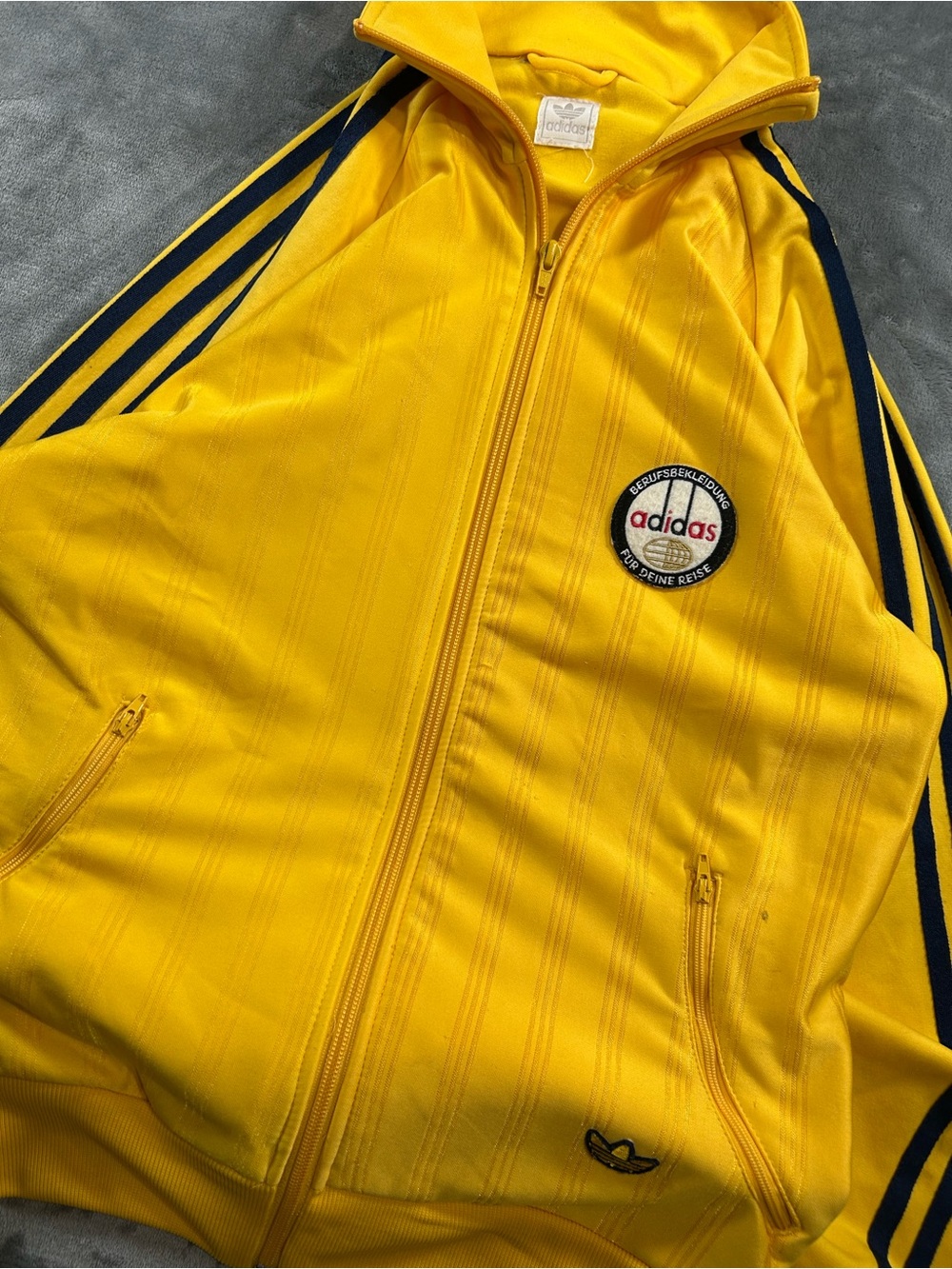 Vintage Adidas Yellow Track Jackets